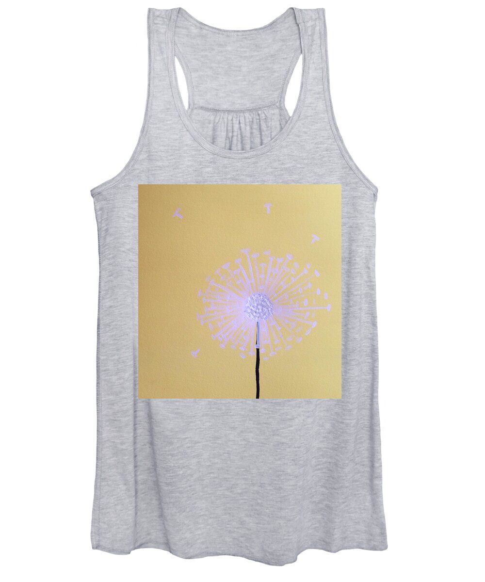 Dandelion Women's Tank Top featuring the photograph Make A Wish by Annie Walczyk
