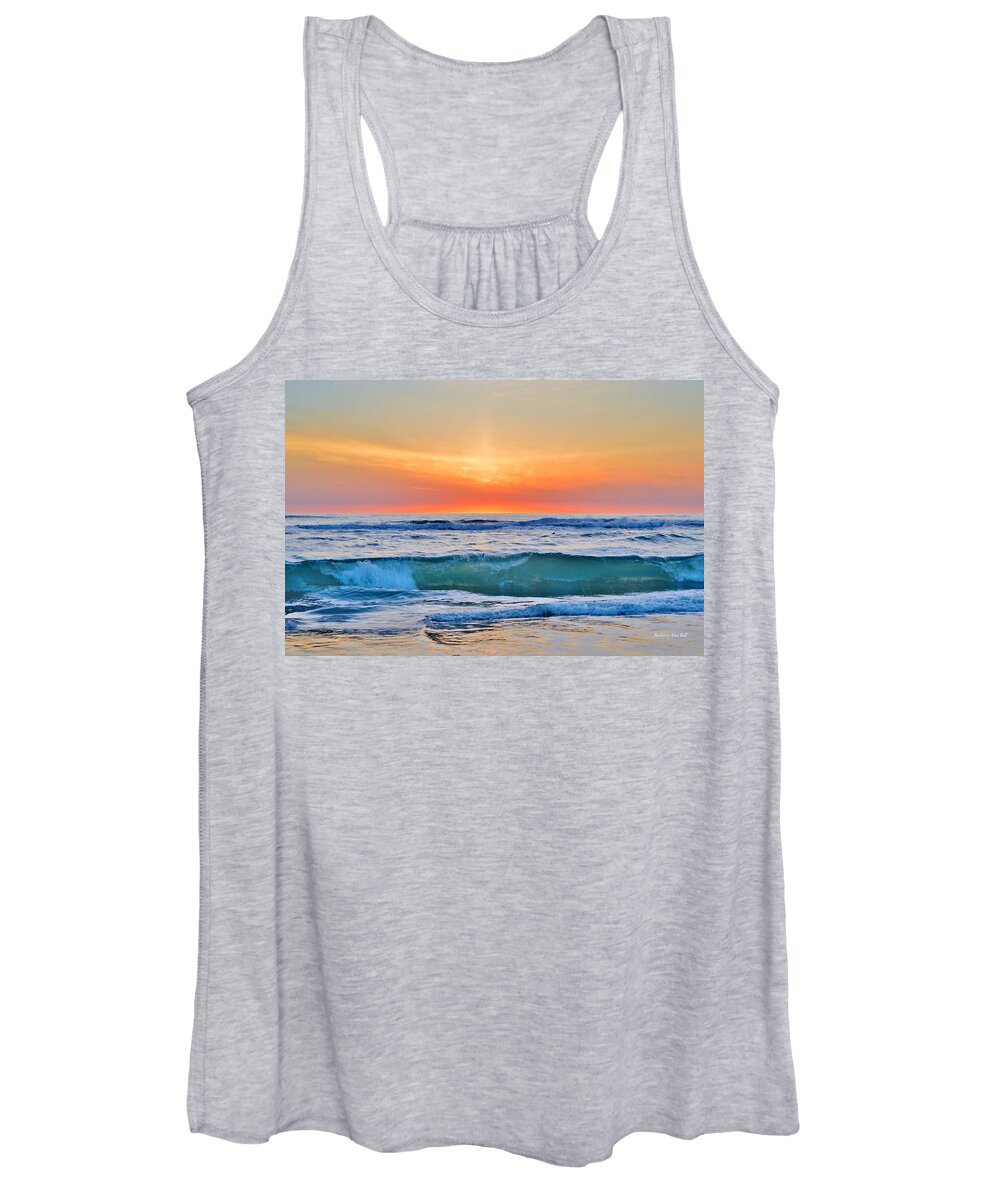 Obx Sunrise Women's Tank Top featuring the photograph March Sunrise 3/6/17 by Barbara Ann Bell
