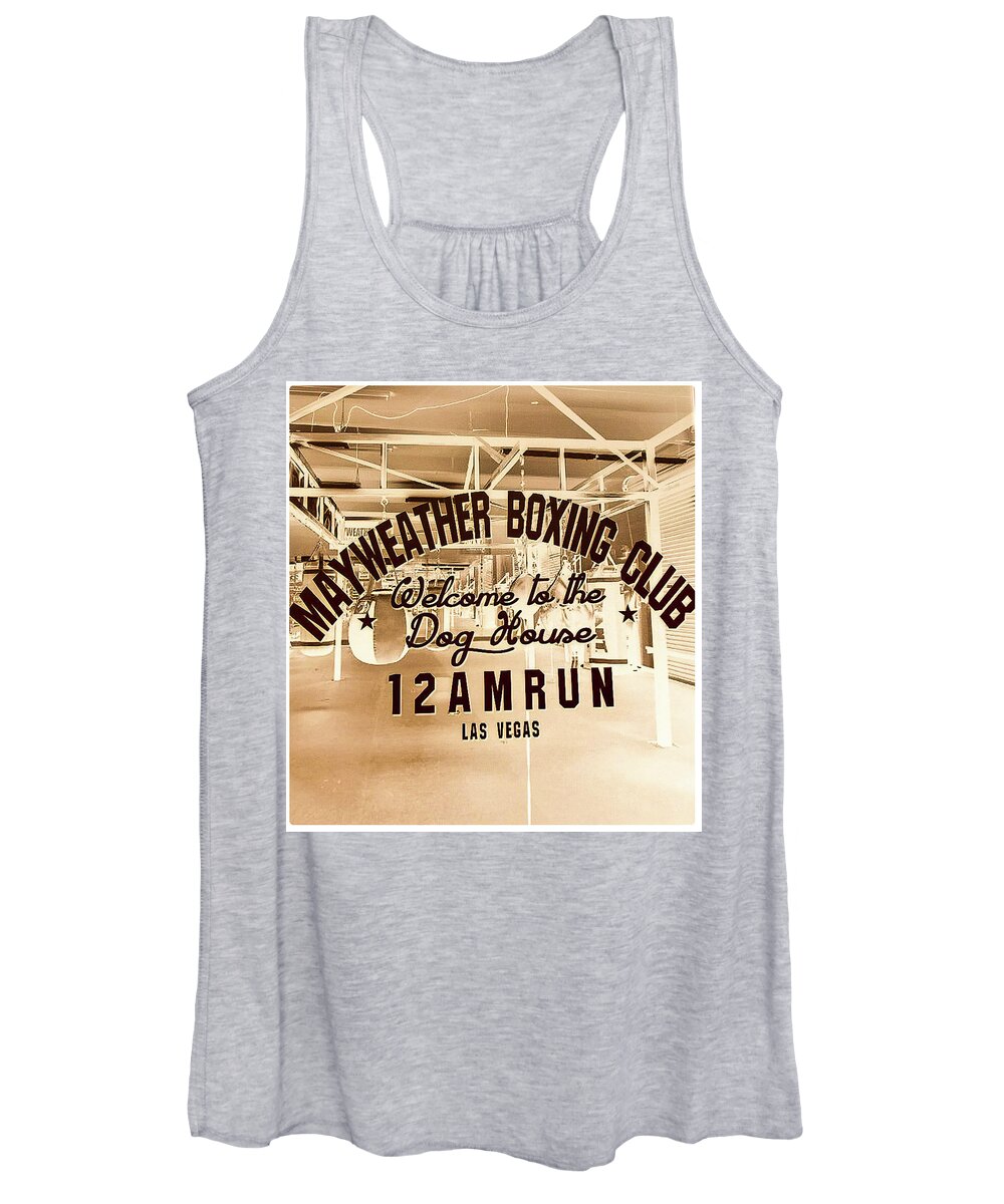 Mayweather Boxing Club Women's Tank Top featuring the photograph Mayweather Boxing Club by Shirley Anderson