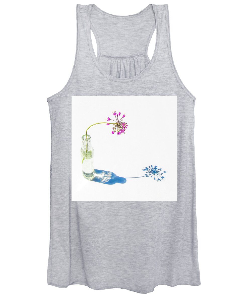 White Women's Tank Top featuring the photograph Me and My Shadow by Holly Ross