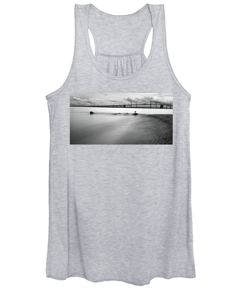 Animals Women's Tank Top featuring the photograph Meditating Sea Gull by Dennis Dame