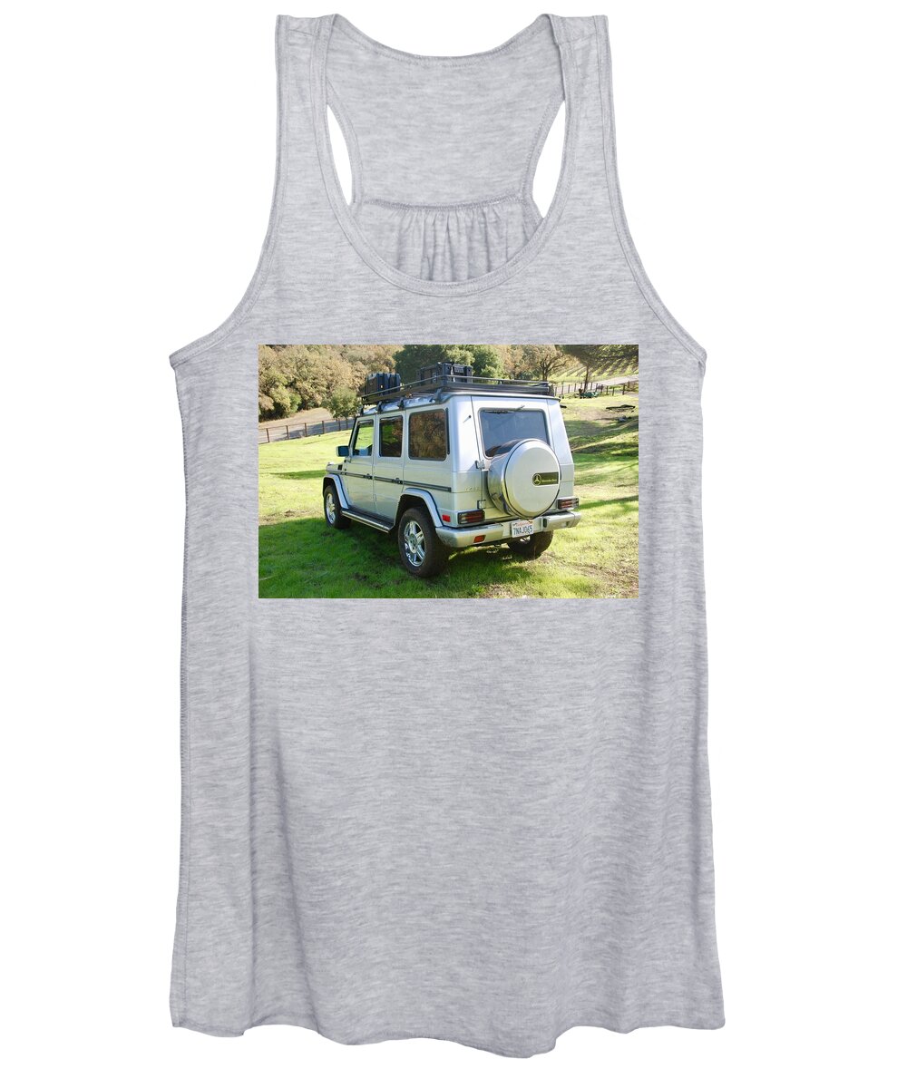 Mercedes-benz G500 Women's Tank Top featuring the photograph Mercedes-Benz G500 by Jackie Russo