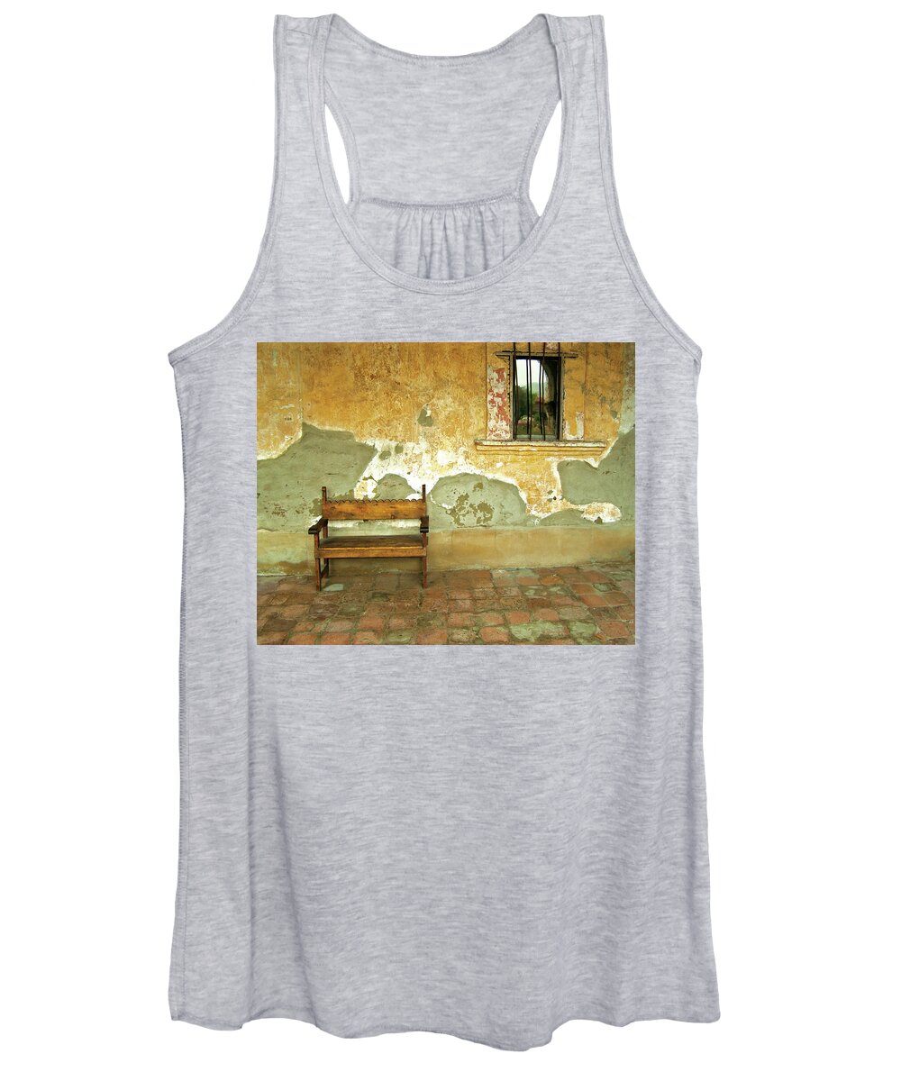 California Missions Women's Tank Top featuring the photograph Mission Still Life - Mission San Juan Capistrano, California by Denise Strahm