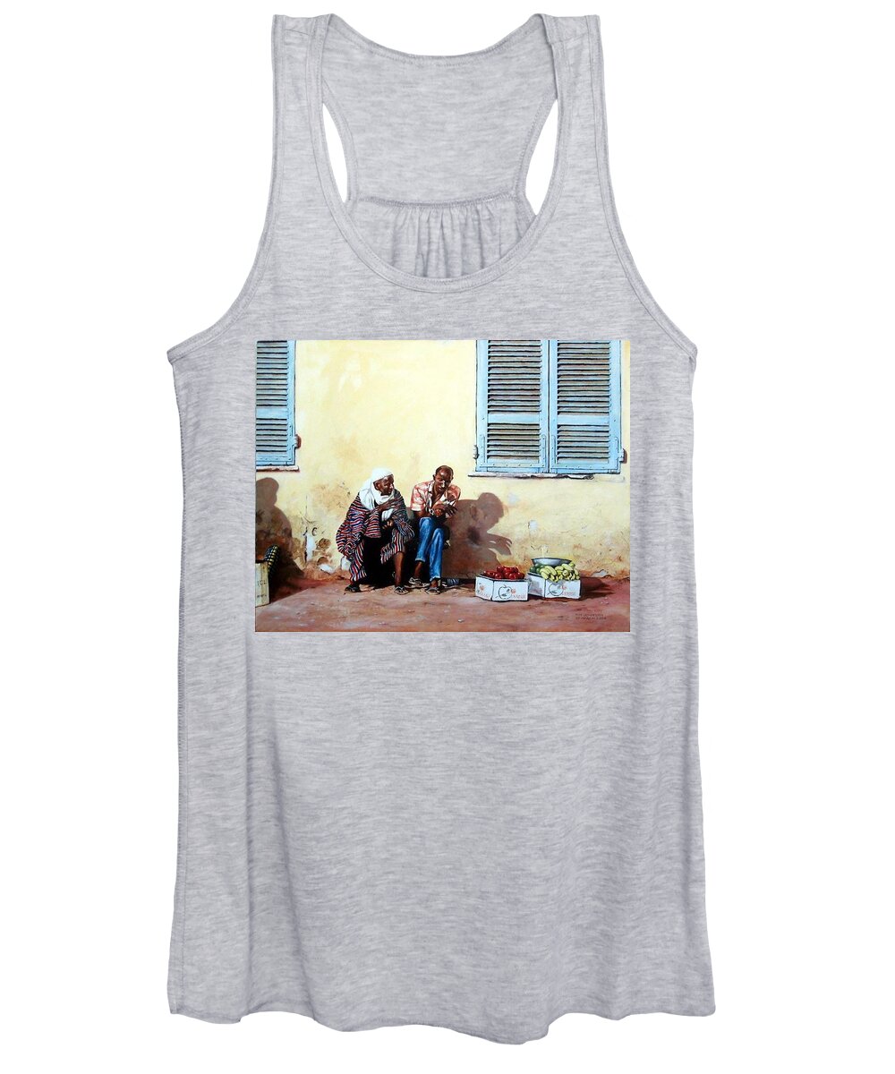 Vendors Women's Tank Top featuring the painting Morocco by Tim Johnson