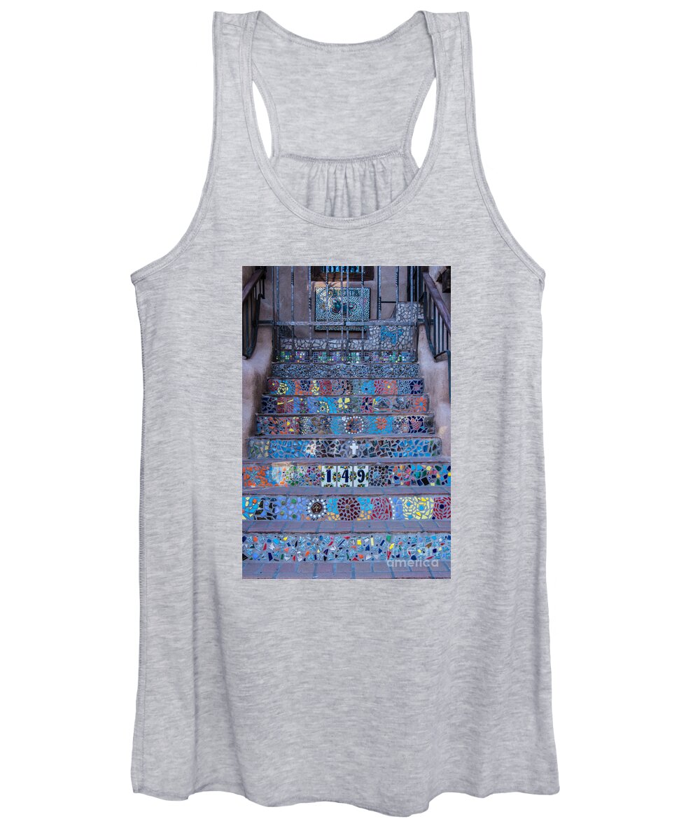 Mosaic Women's Tank Top featuring the photograph Mosaic Steps by John Greco