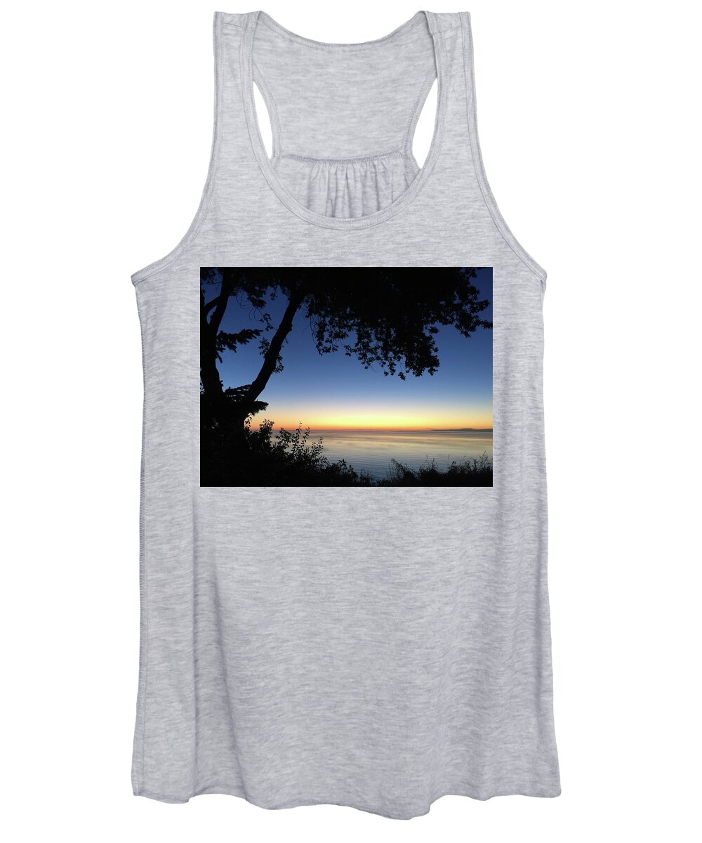 Lake Women's Tank Top featuring the photograph Mourning by Terri Hart-Ellis