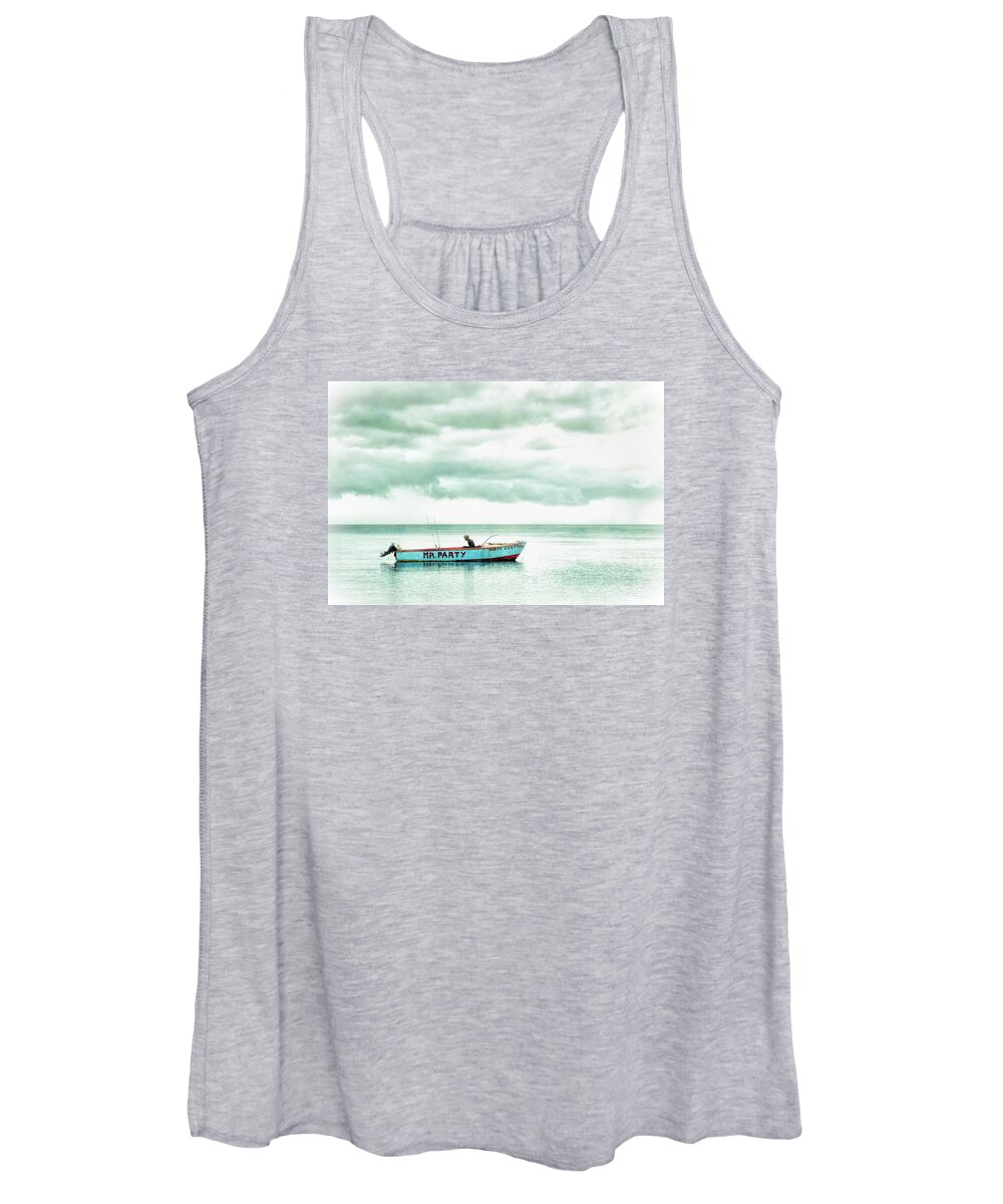 Alone Women's Tank Top featuring the photograph Mr. Party by Robert FERD Frank
