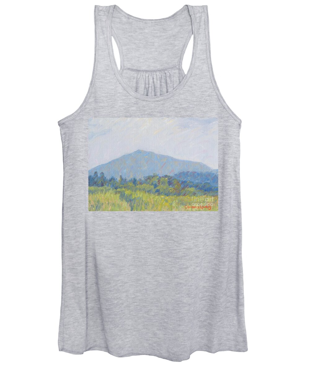 Mount Ascutney Women's Tank Top featuring the painting Mt. Ascutney by Candace Lovely