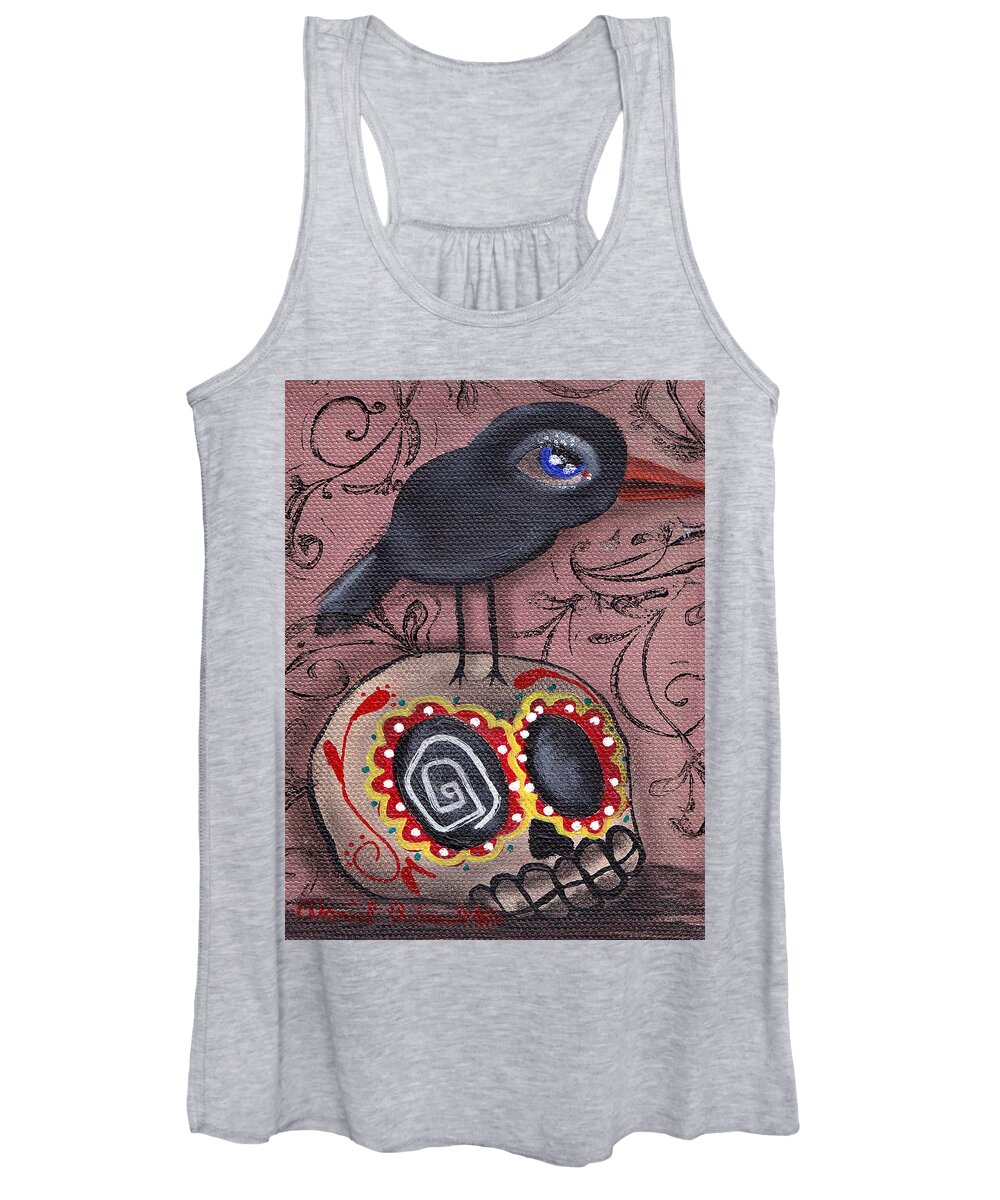 Day Of The Dead Women's Tank Top featuring the painting My Friend by Abril Andrade