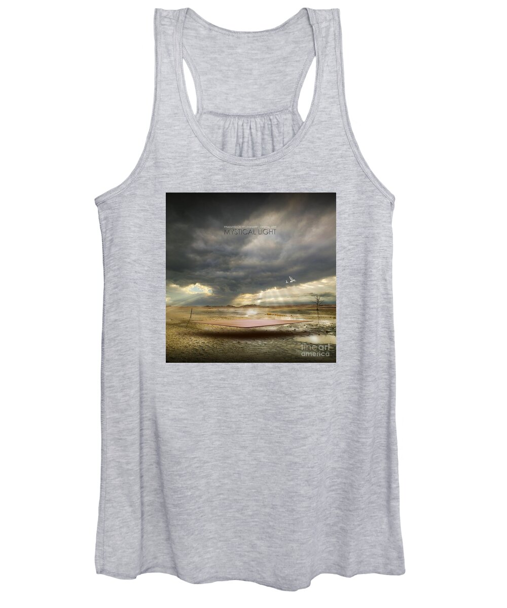 Light Women's Tank Top featuring the digital art Mystical Light by Franziskus Pfleghart