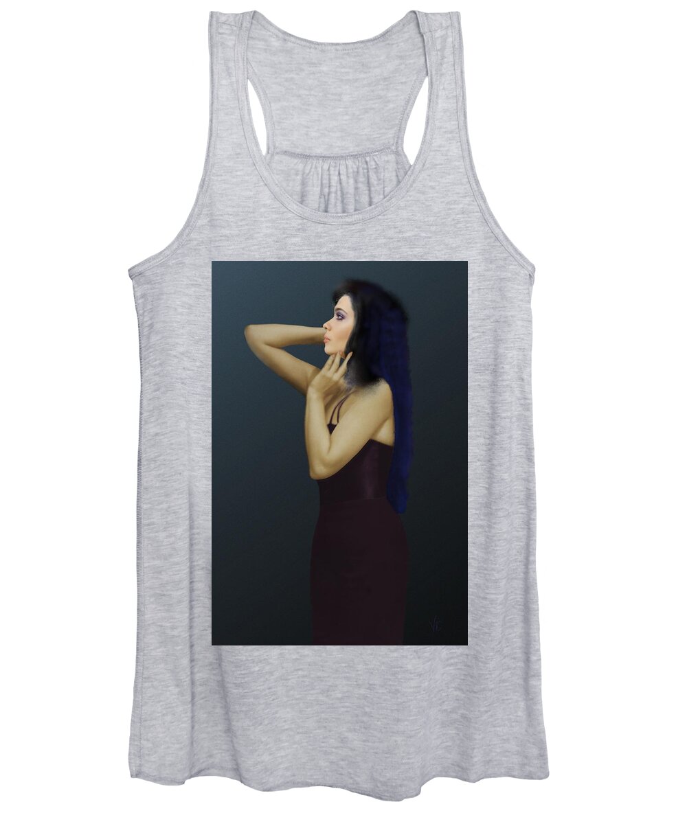 Victor Shelley Women's Tank Top featuring the painting Nabis by Victor Shelley