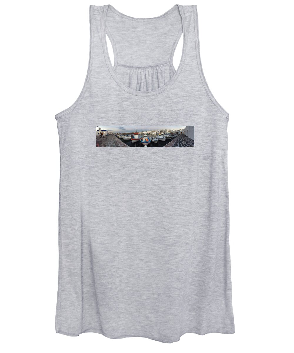 Colette Women's Tank Top featuring the photograph Naoussa Village Island Greece by Colette V Hera Guggenheim