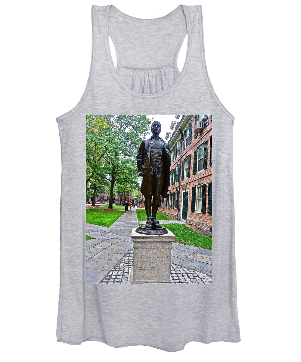 Architecture Women's Tank Top featuring the photograph Nathan Hale by Diana Hatcher