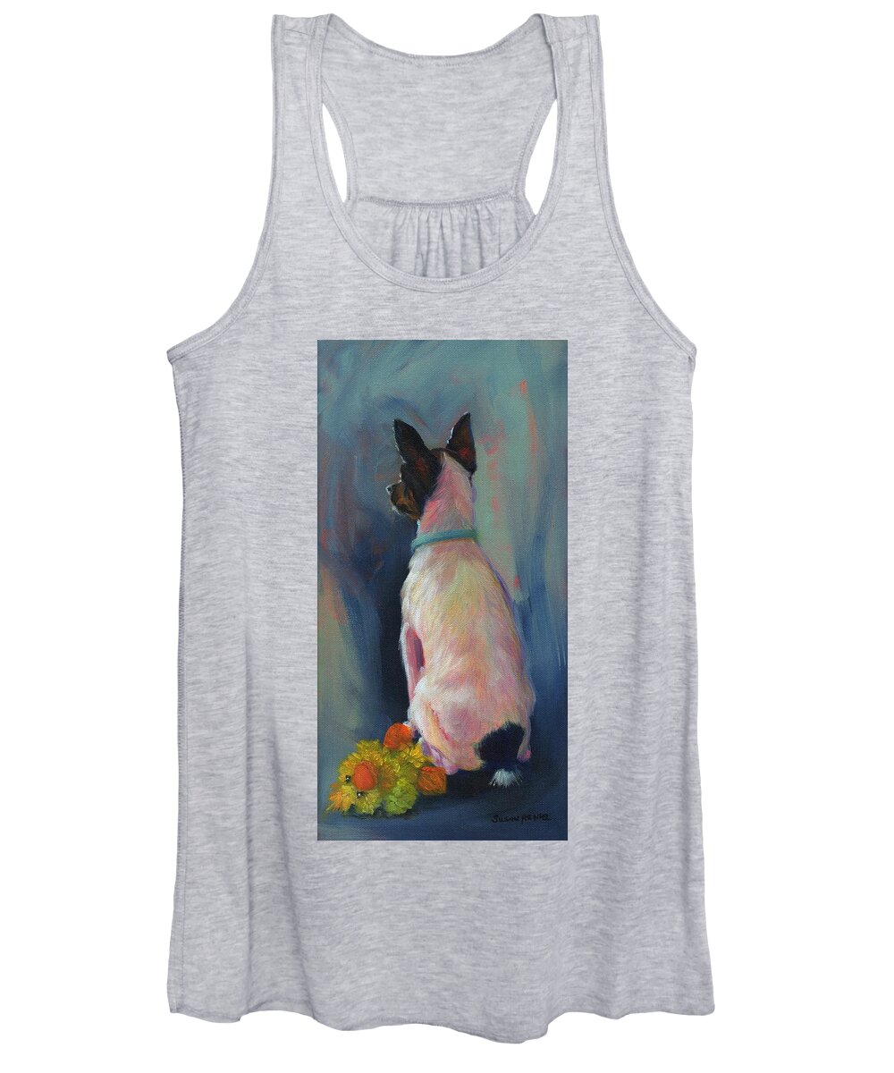 Scout Women's Tank Top featuring the painting New Toy by Susan Hensel