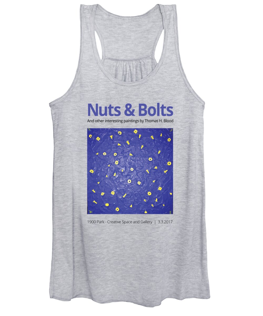 Nuts & Bolts Tshirt Women's Tank Top featuring the painting Nuts and Bolts t-shirt by Thomas Blood