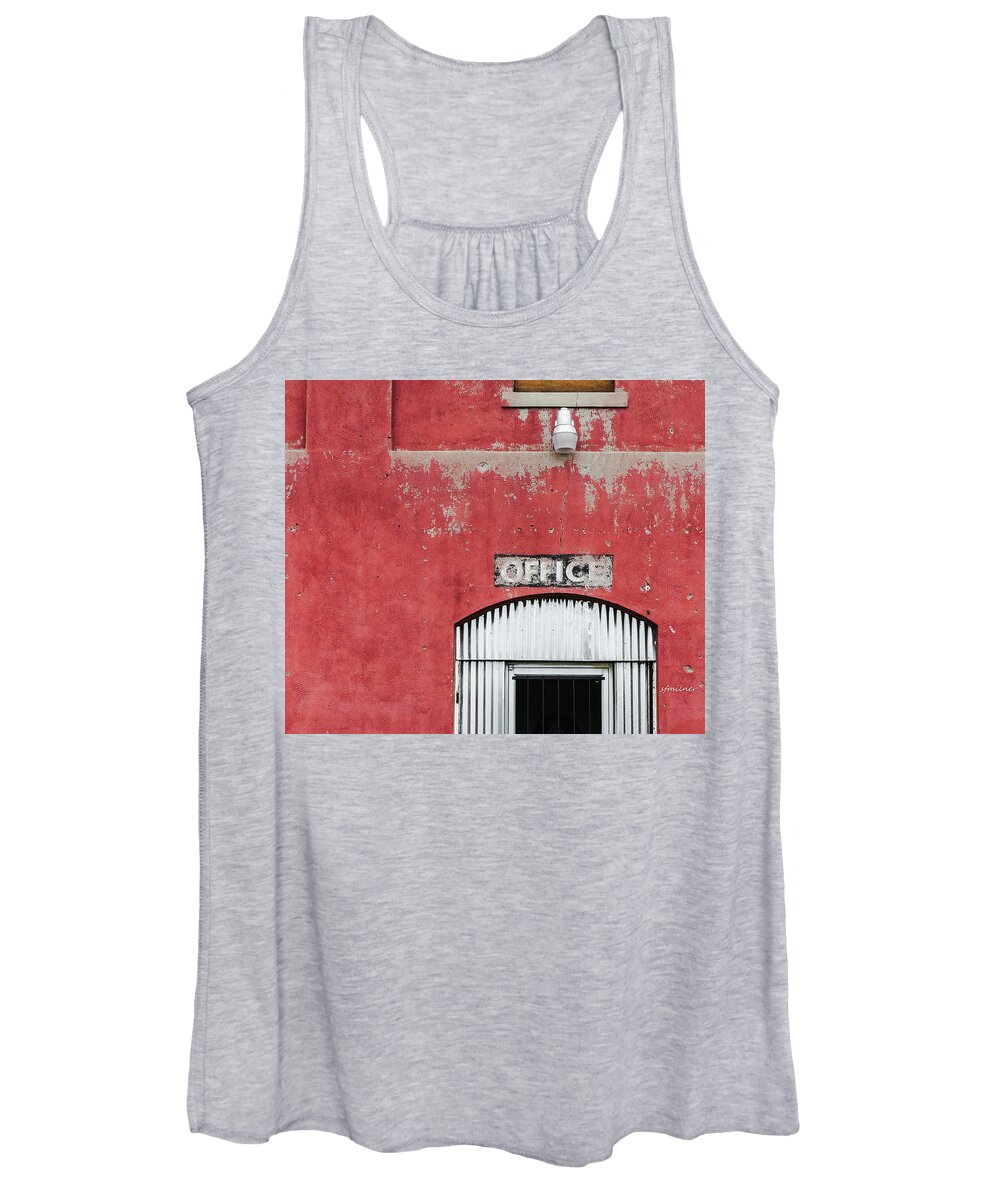 Architecture Women's Tank Top featuring the photograph Office Door - Architecture by Steven Milner