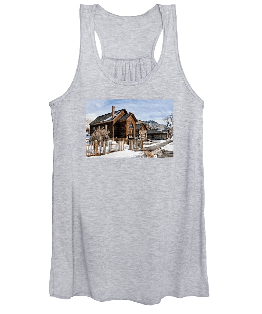 Americana Women's Tank Top featuring the photograph Old Church by Scott Read