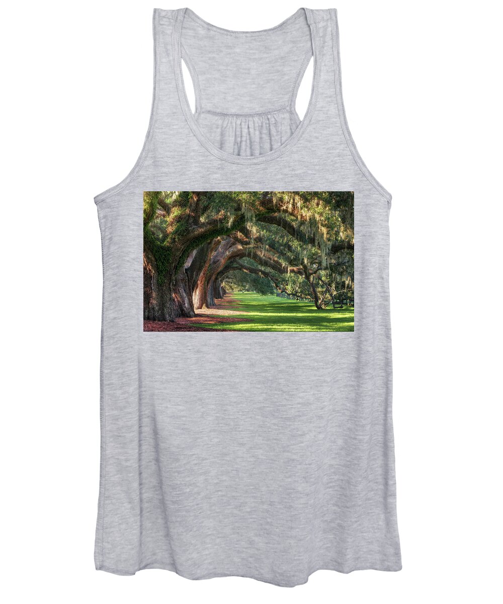Arch Women's Tank Top featuring the photograph Old Oaks by Alex Mironyuk