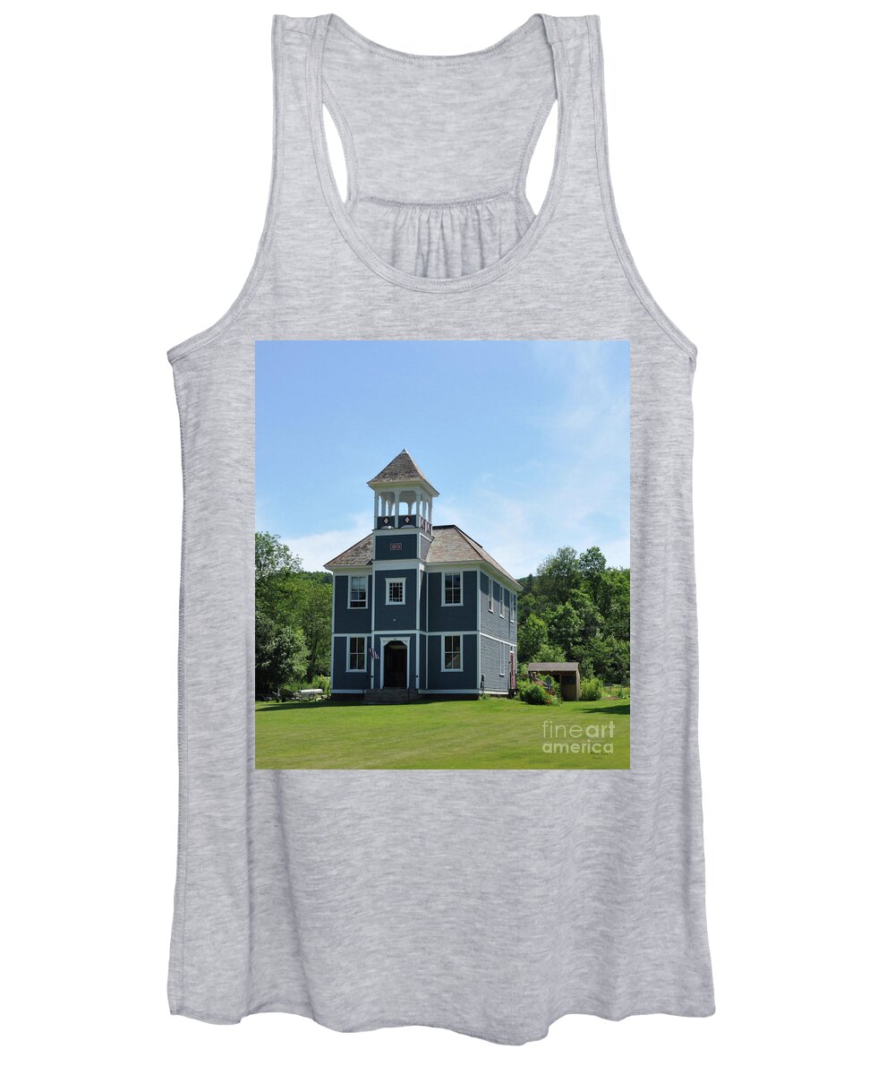 Landscape Women's Tank Top featuring the photograph Old Two Room School House by Wanda-Lynn Searles