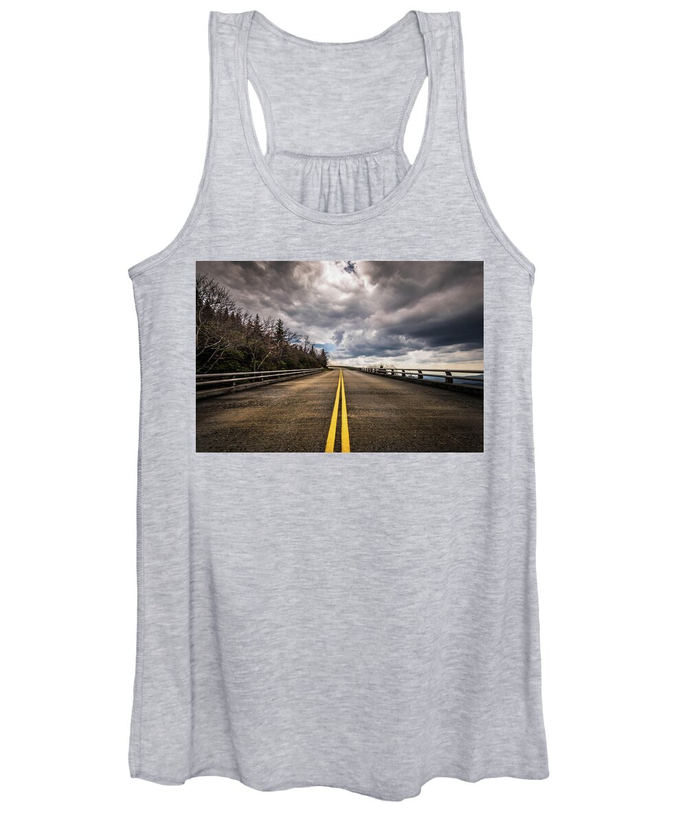 Blue Ridge Parkway Women's Tank Top featuring the photograph On The Blue Ridge Parkway by Cynthia Wolfe