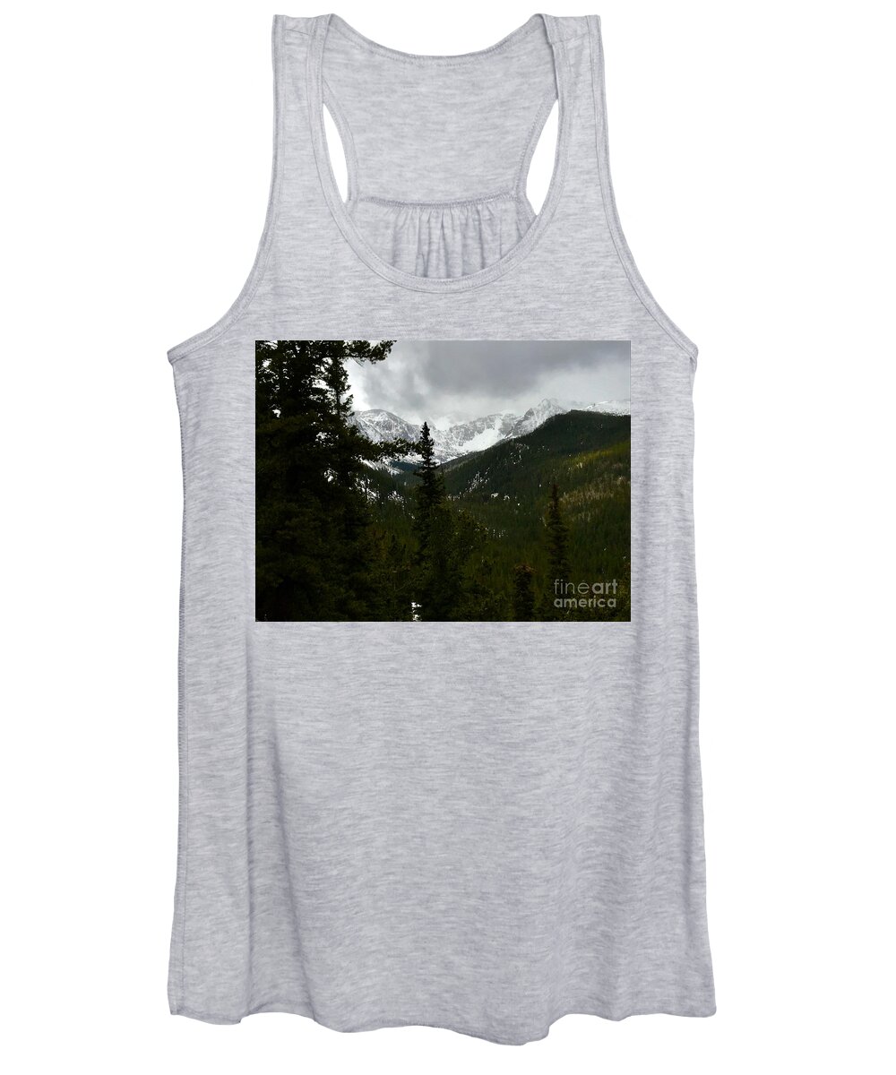 Mountain Women's Tank Top featuring the photograph On The Climb by Dennis Richardson