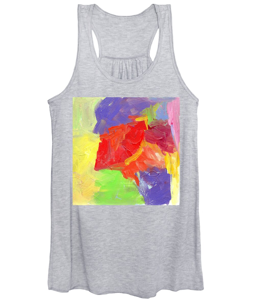 Acrylic Women's Tank Top featuring the painting Once Again 4 by Marcy Brennan