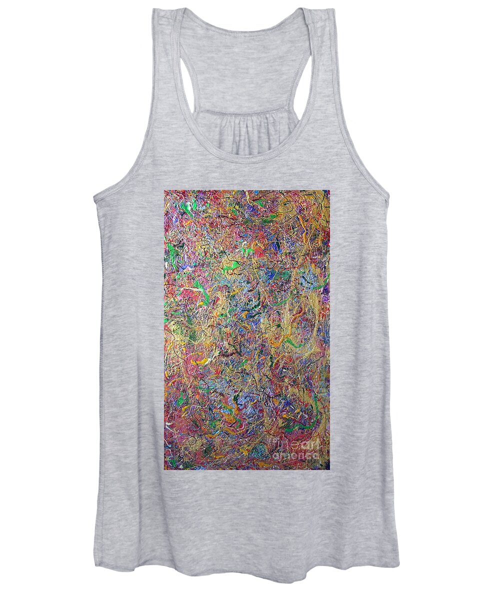 One Moment In Time Women's Tank Top featuring the painting One Moment In Time by Dawn Hough Sebaugh