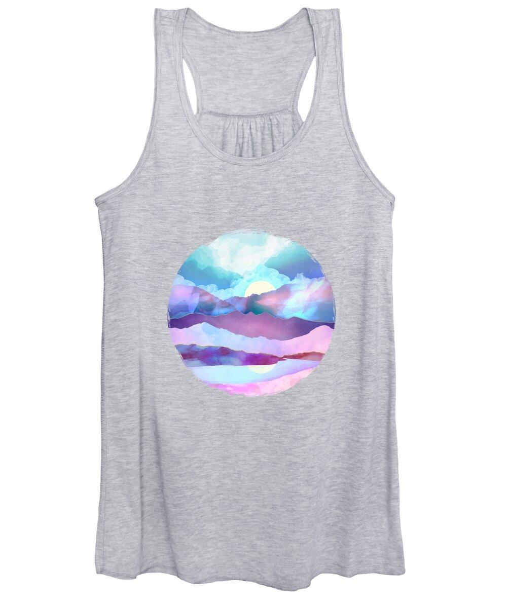 Opal Women's Tank Top featuring the digital art Opal Mountains by Spacefrog Designs