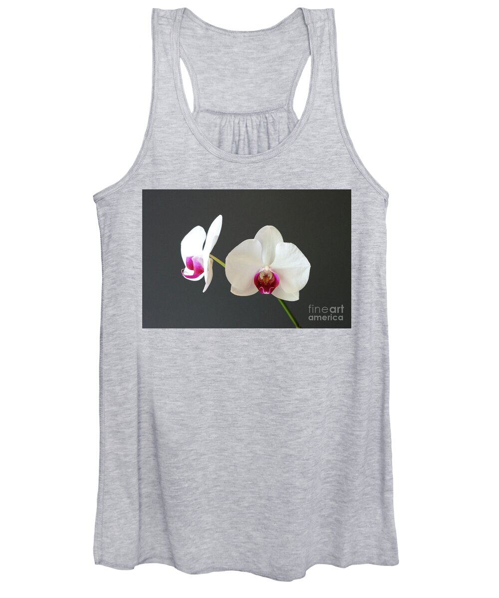 Orchid Women's Tank Top featuring the photograph Orchid Blooms by Laurel Best