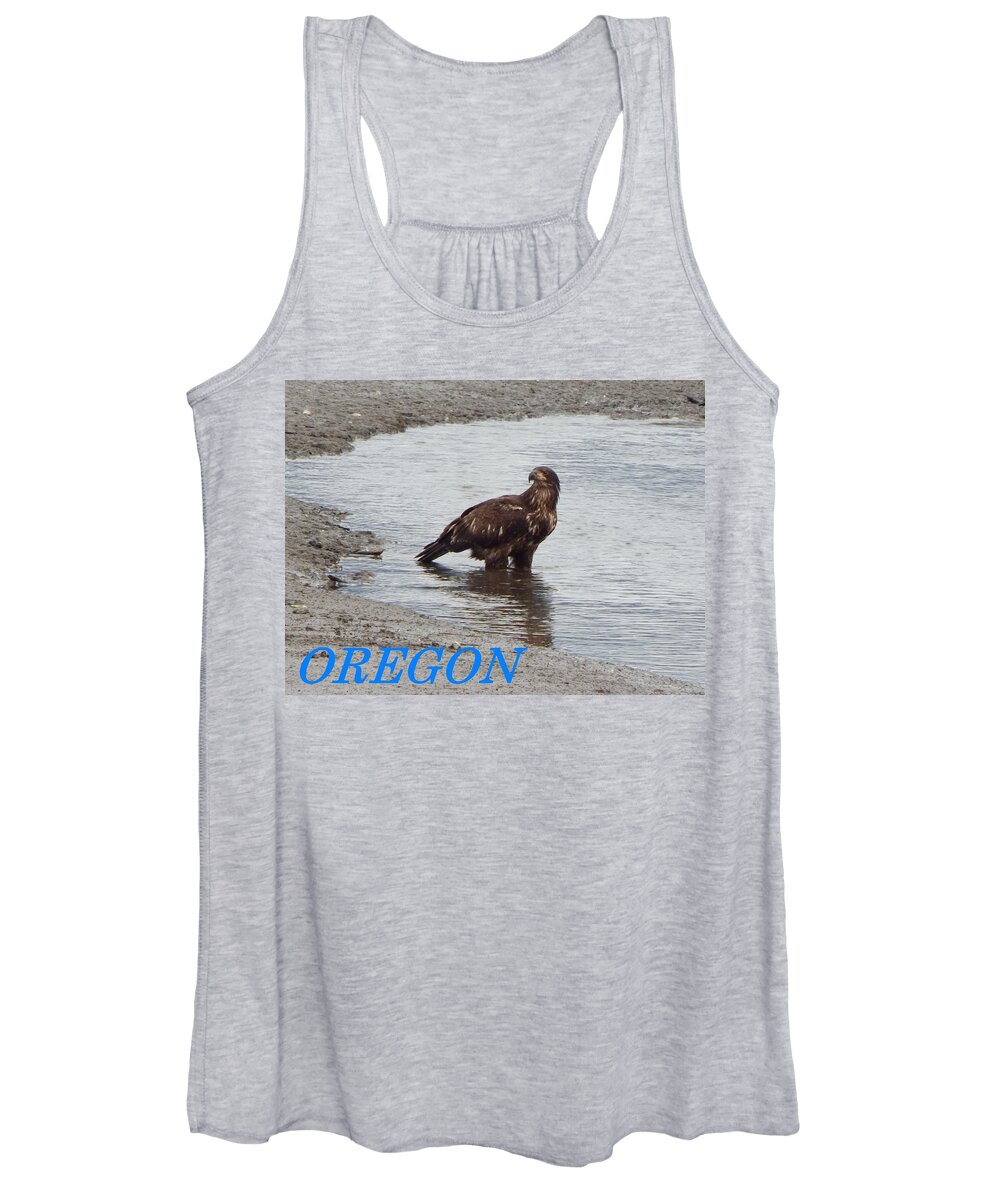 Young Eagle Women's Tank Top featuring the photograph Oregon Young Eagle by Gallery Of Hope 