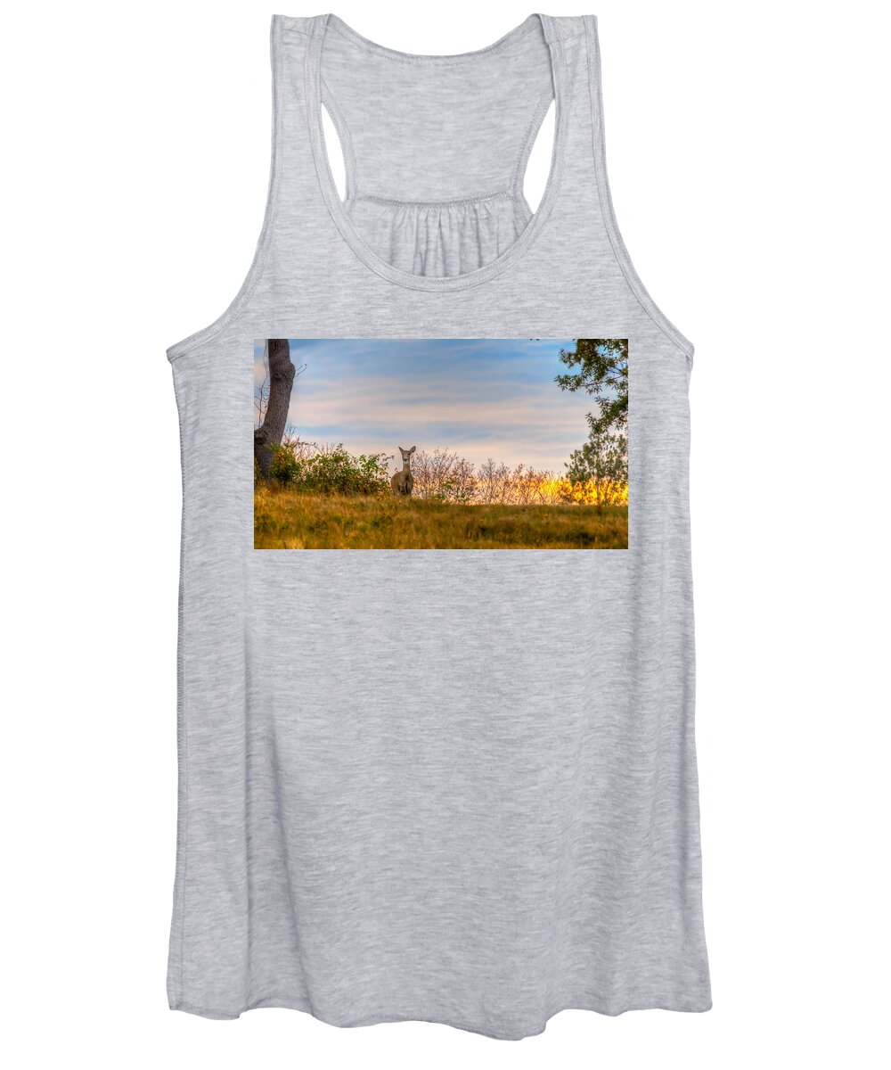  Women's Tank Top featuring the photograph Over The Hill by David Henningsen