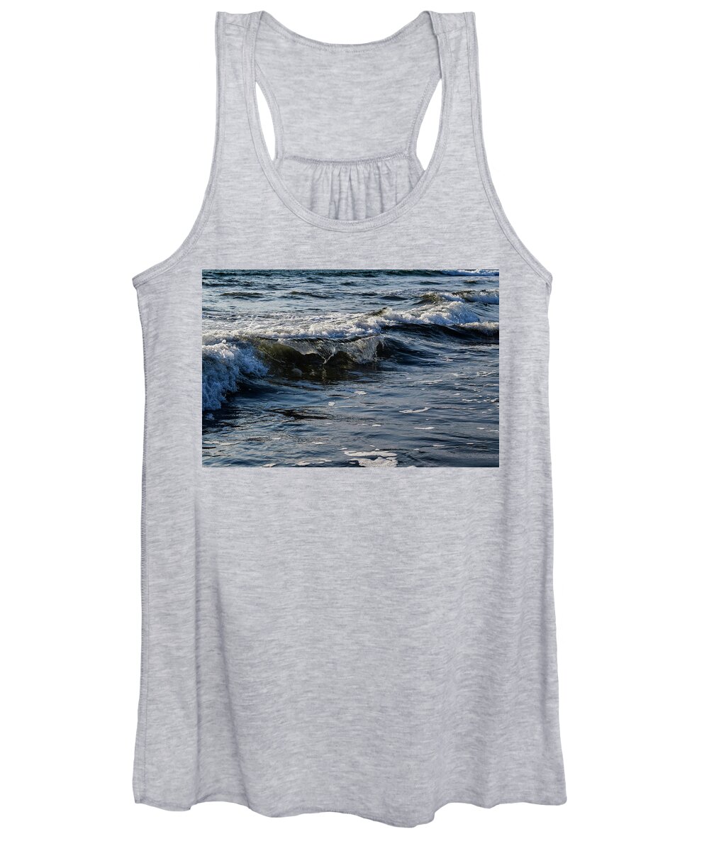 Waves Women's Tank Top featuring the photograph Pacific Waves by Nicole Lloyd