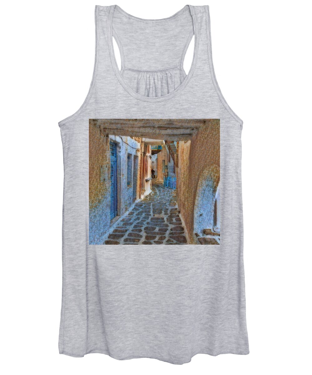 Colette Women's Tank Top featuring the photograph PAROS Beauty Island Greece by Colette V Hera Guggenheim