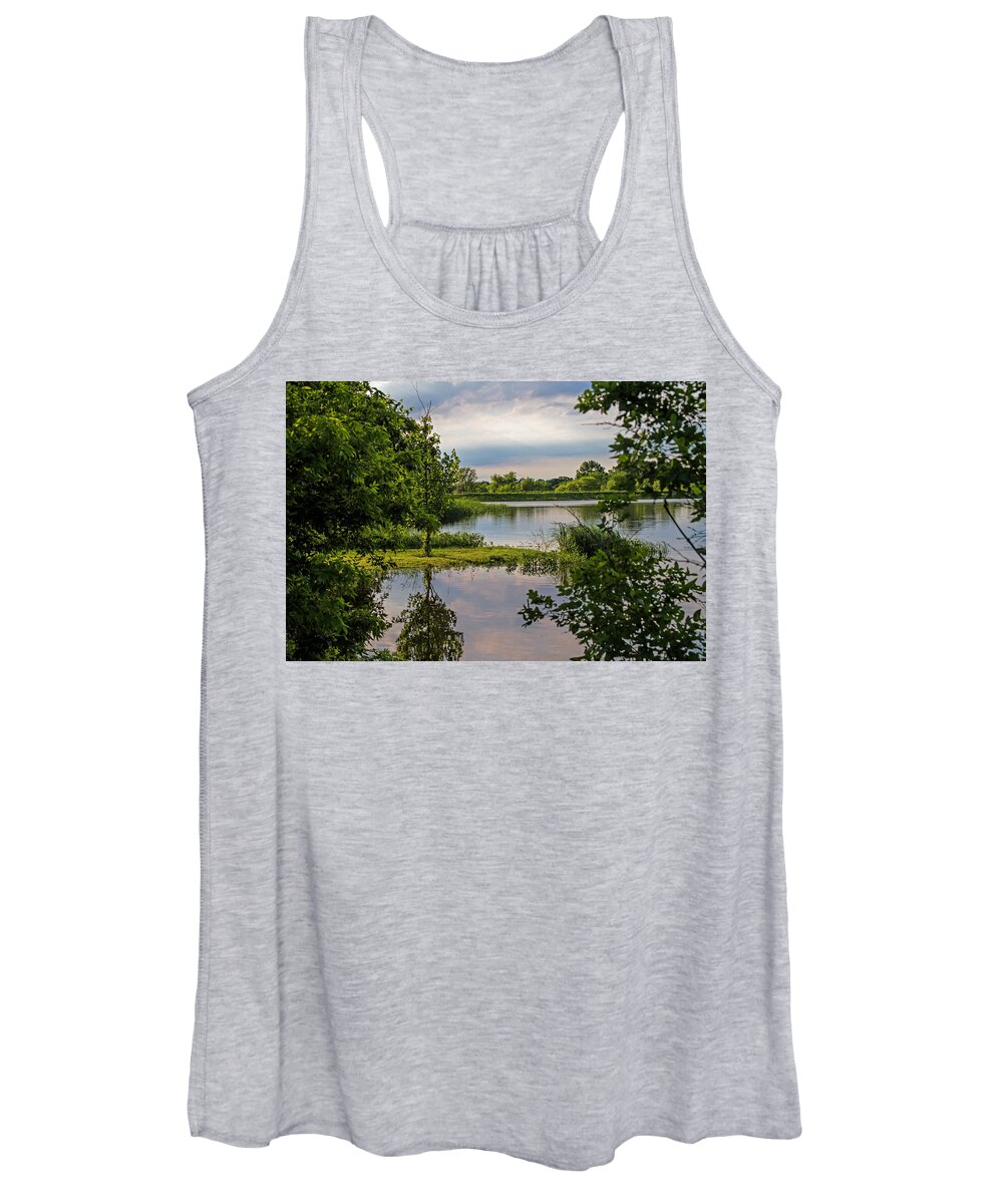 Landscape Women's Tank Top featuring the photograph Peaceful Evening by Alana Thrower