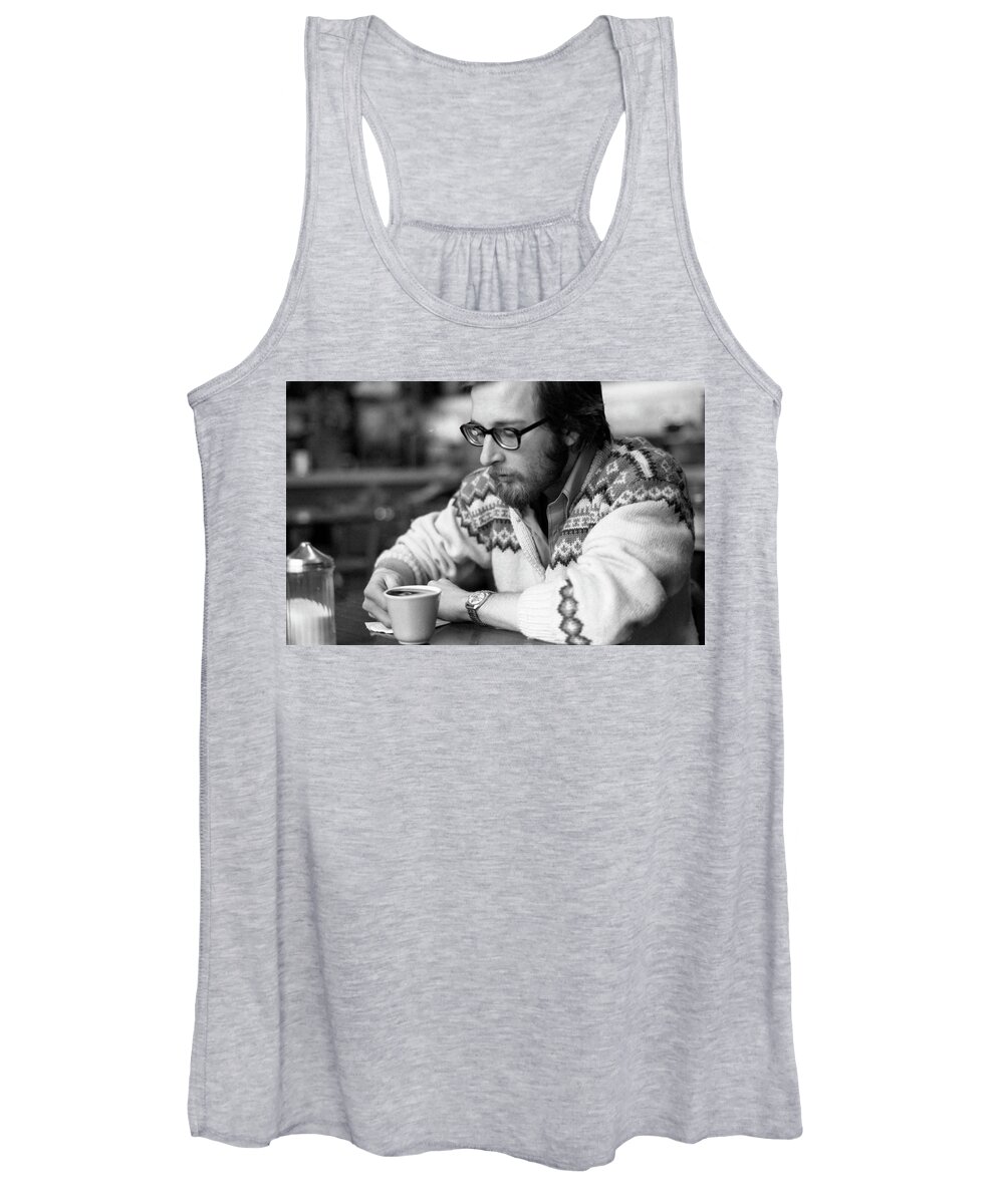 Providence Women's Tank Top featuring the photograph Pensive Brown Student, Louis Restaurant, 1976 by Jeremy Butler