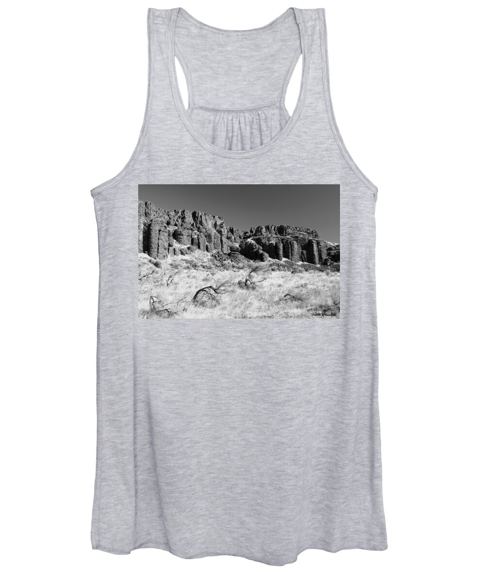Oregon Women's Tank Top featuring the photograph Pillars in Time by Steve Warnstaff