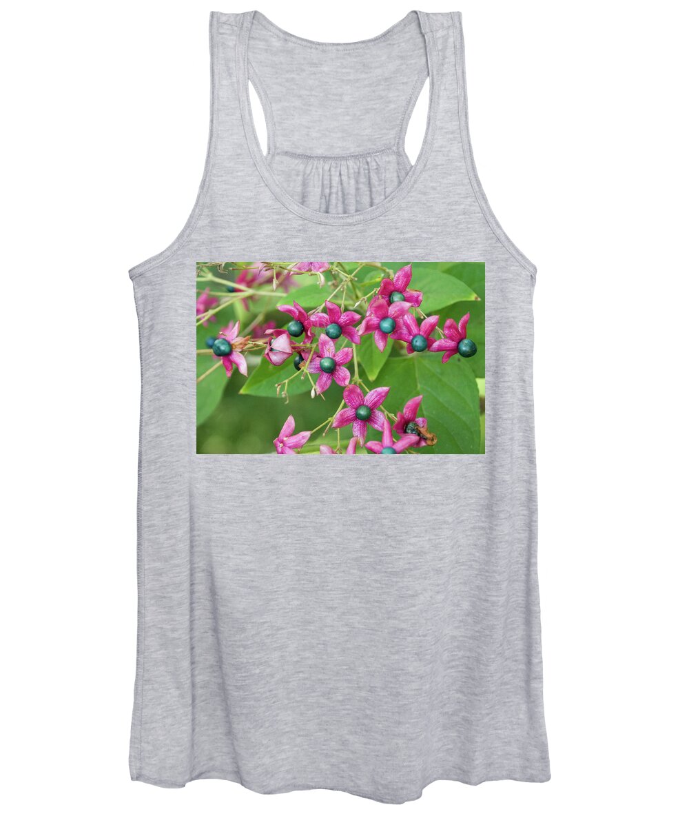 Tree Women's Tank Top featuring the photograph Pink Flower by John Benedict