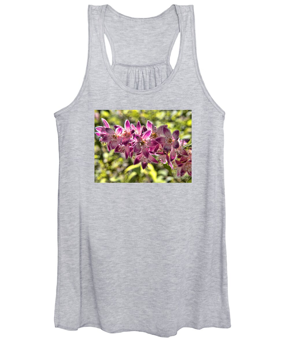 Biltmore Women's Tank Top featuring the photograph Pink Ladies in Spring Glory by Brenda Kean