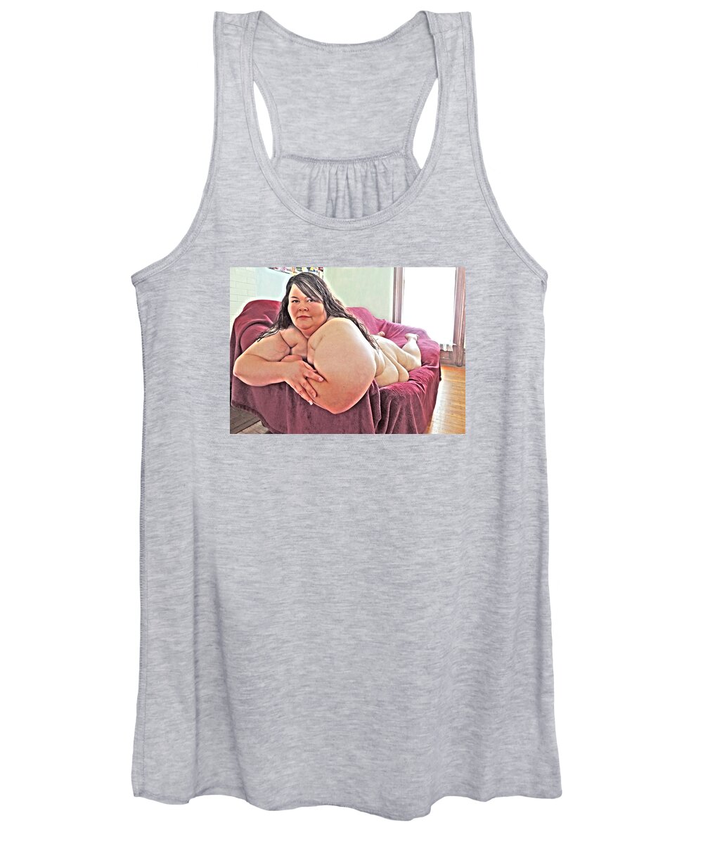 Zaftig Women's Tank Top featuring the photograph Portrait of My Freind and Muse by Andrew Chambers