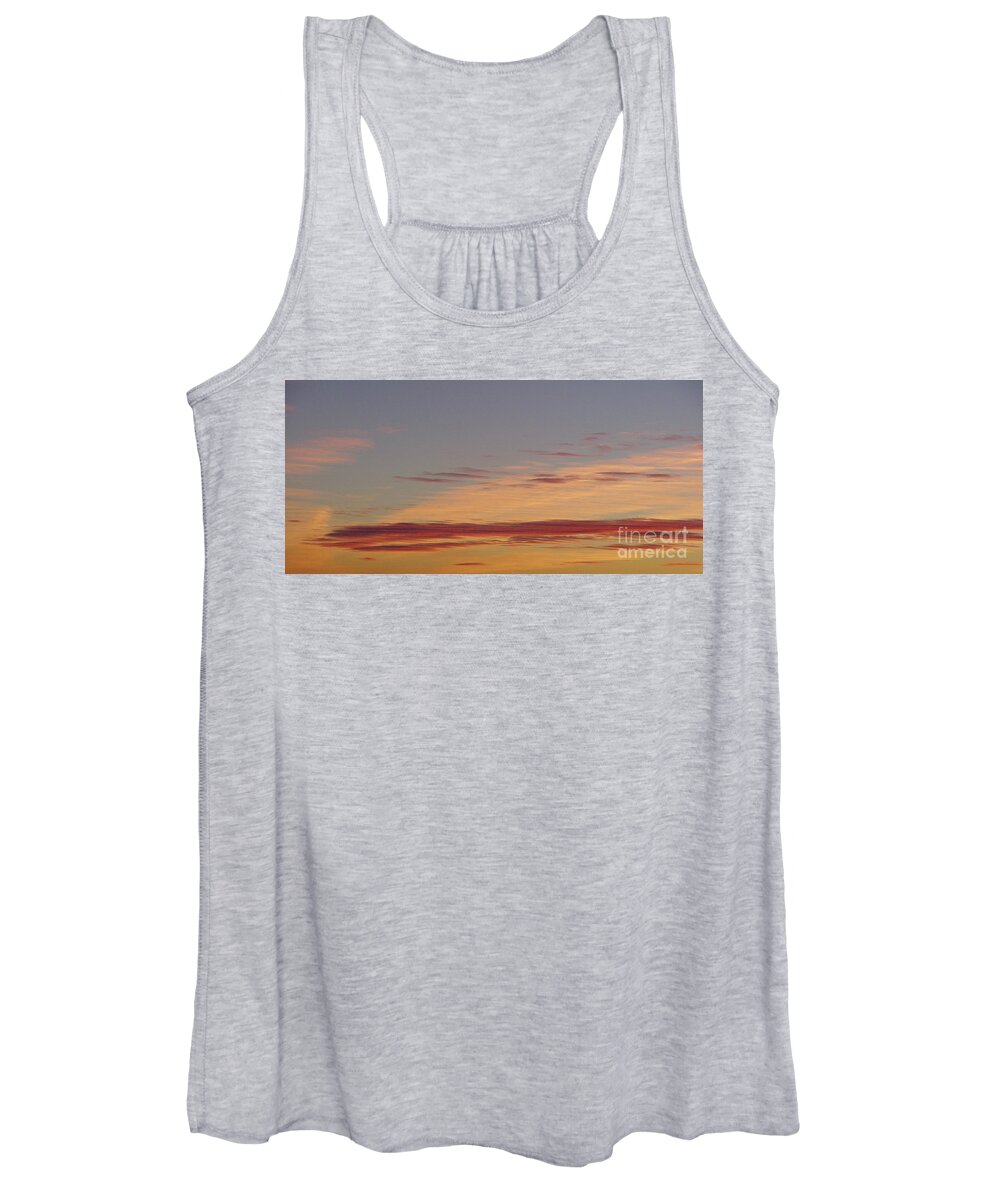 Evening Women's Tank Top featuring the photograph Prairie Sunset 2 by Donna L Munro