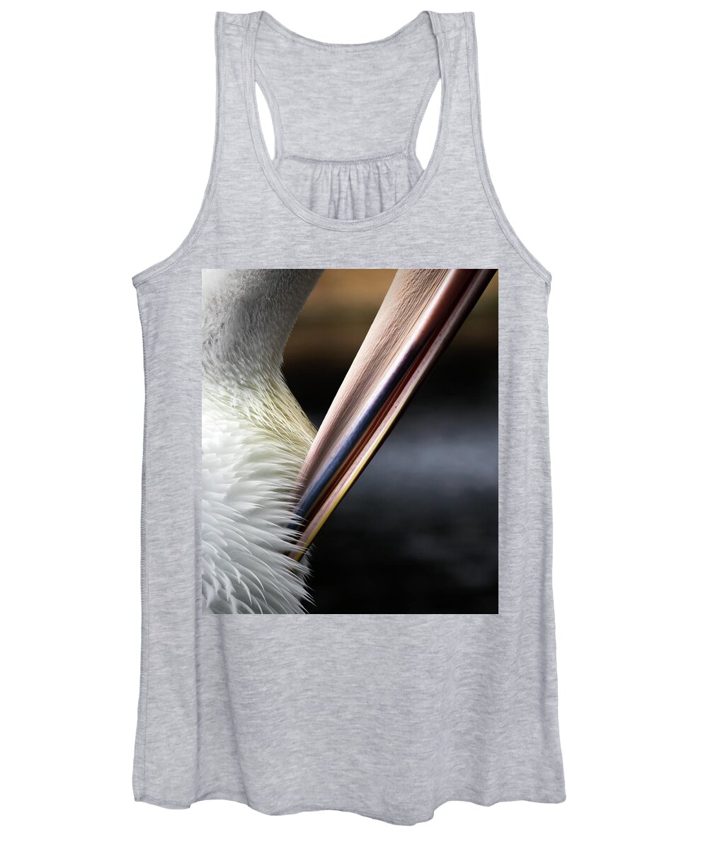 Pelican Women's Tank Top featuring the photograph Preen by Diana Andersen