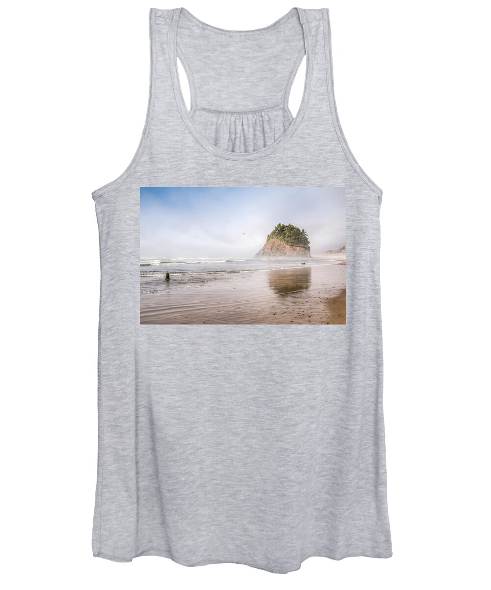 Oregon Women's Tank Top featuring the photograph Proposal Rock III by Kristina Rinell