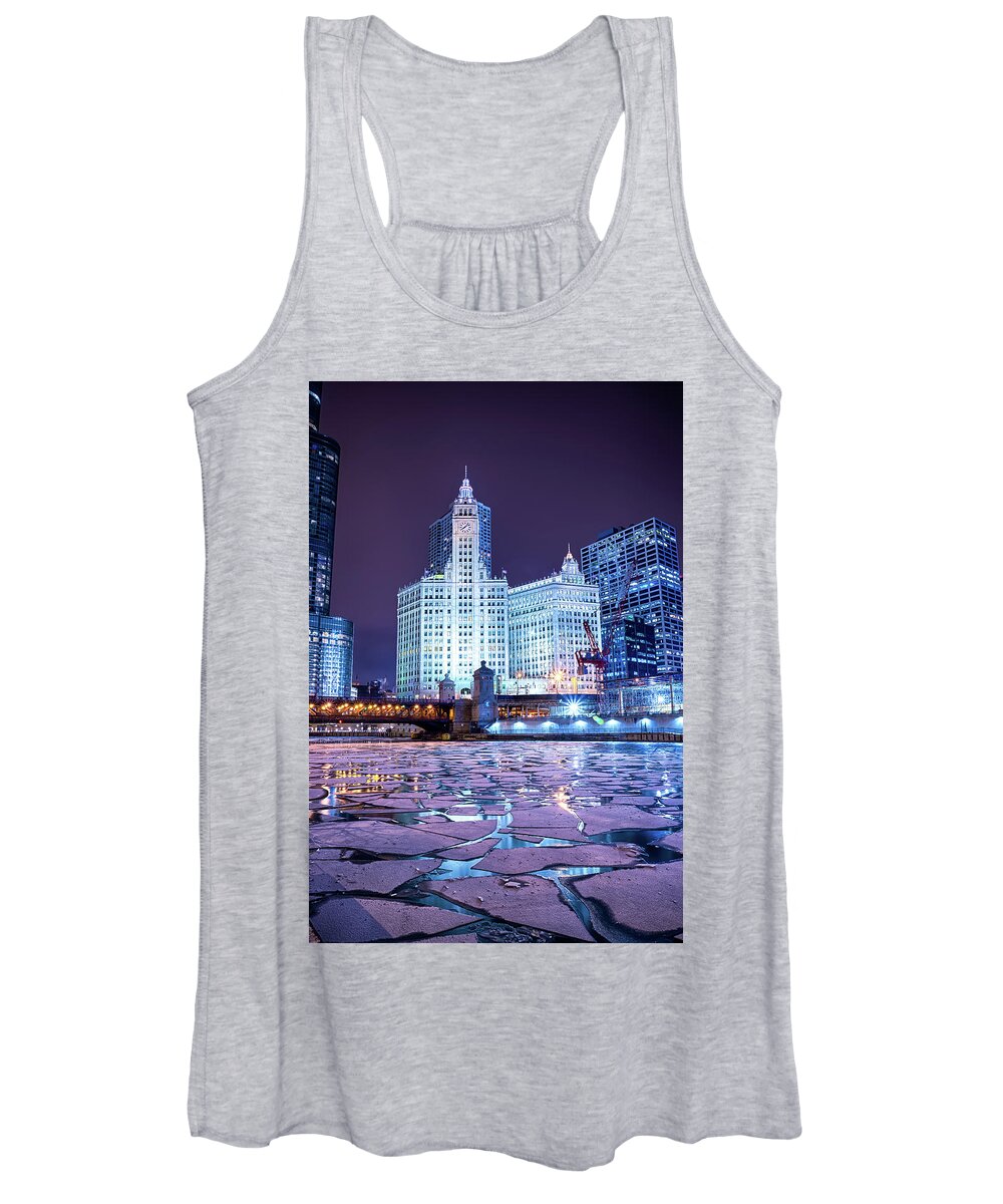 Chicago Women's Tank Top featuring the photograph Purple Ice by Raf Winterpacht