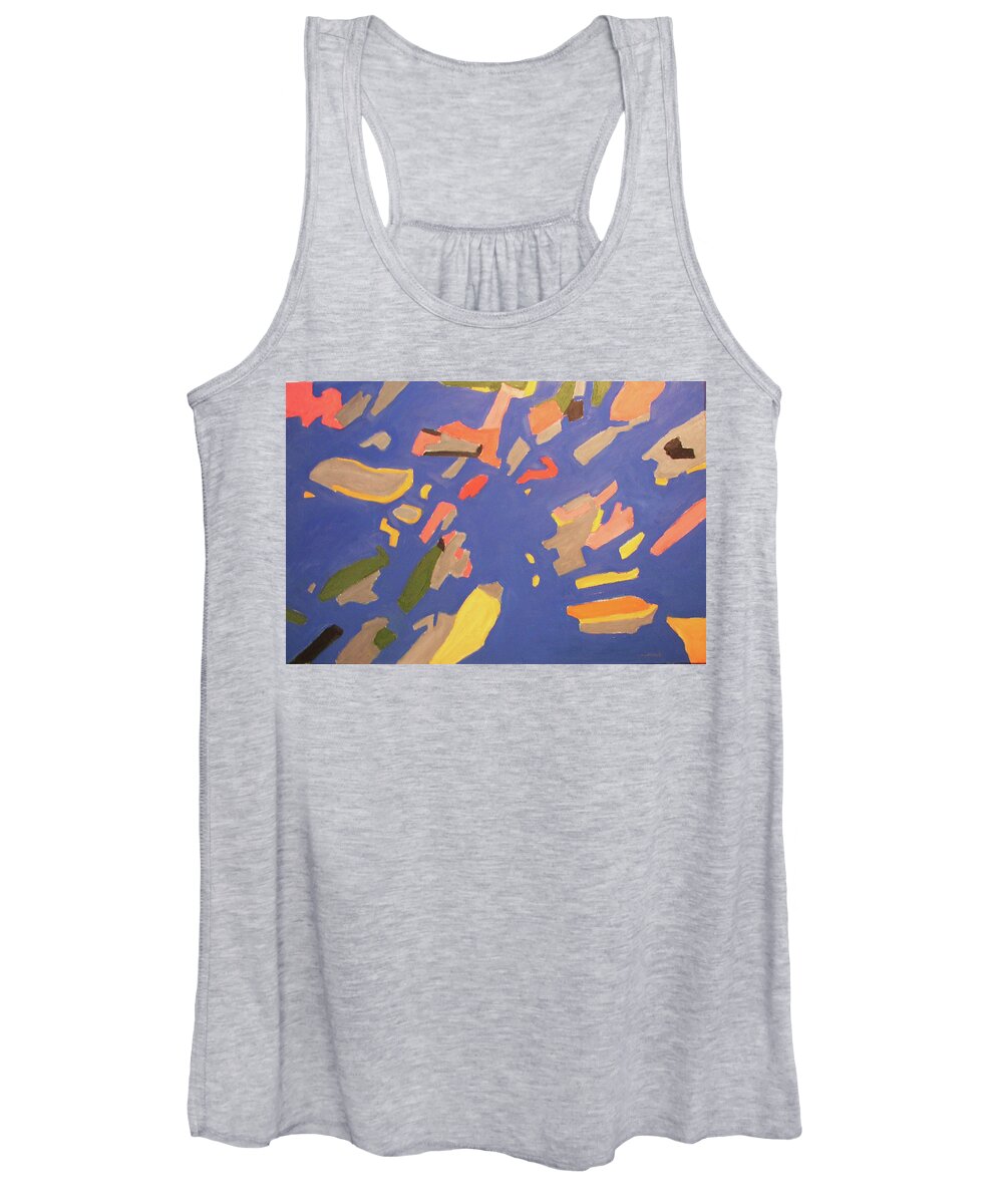 Abstract Women's Tank Top featuring the painting Question by Stan Chraminski