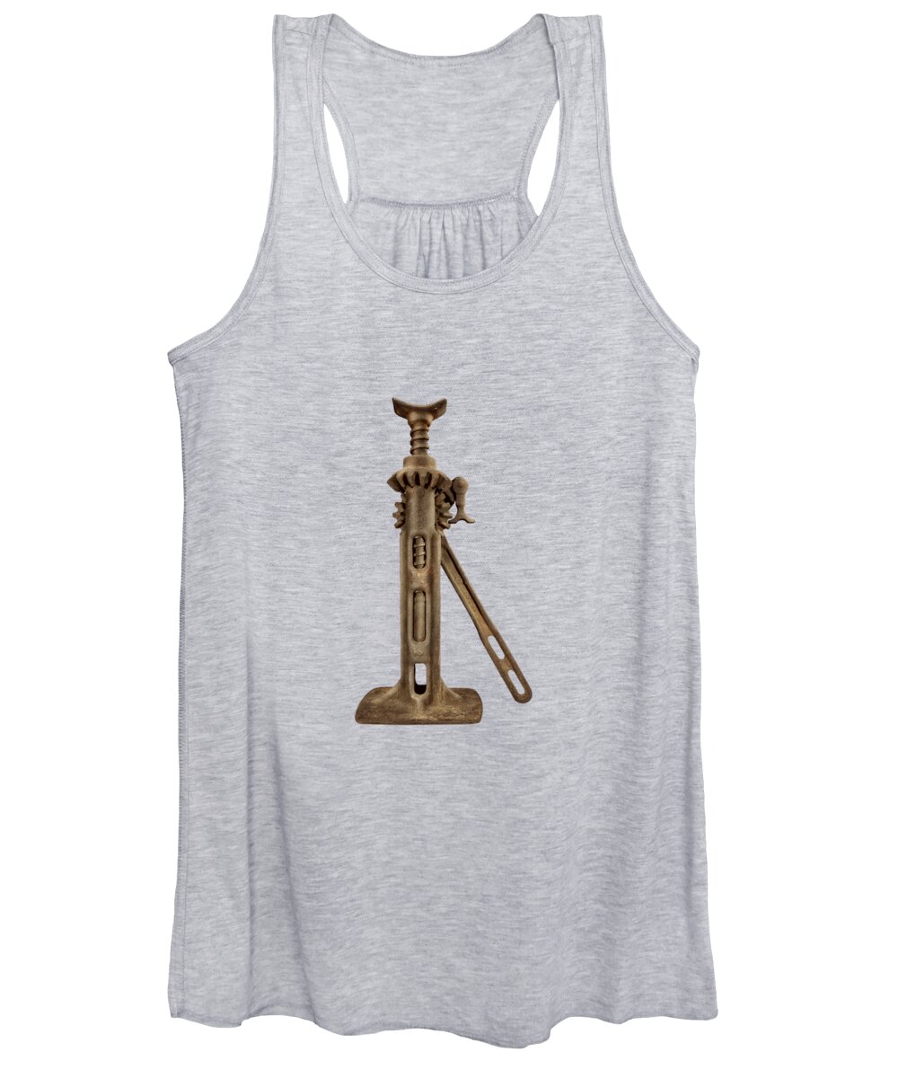 Antique Women's Tank Top featuring the photograph Ratchet and Screw Jack II by YoPedro