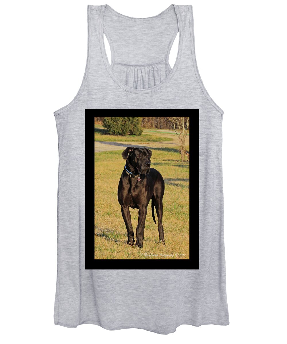 Great Dane Women's Tank Top featuring the photograph 'Really Big Bigg of Crescent Farm' by PJQandFriends Photography
