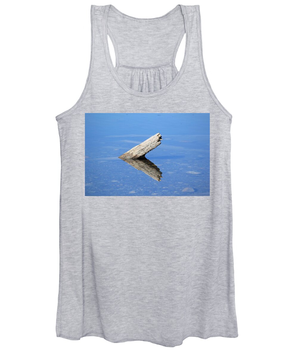 Reflection Women's Tank Top featuring the photograph Reflection - Tidal Wood by Annekathrin Hansen