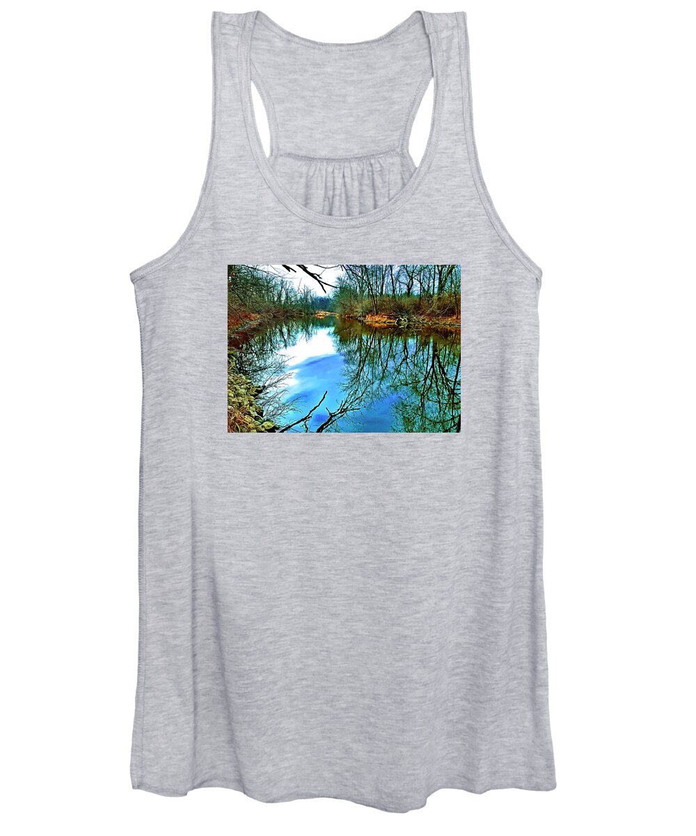 Reflections Women's Tank Top featuring the photograph Reflections 5 by James Stoshak