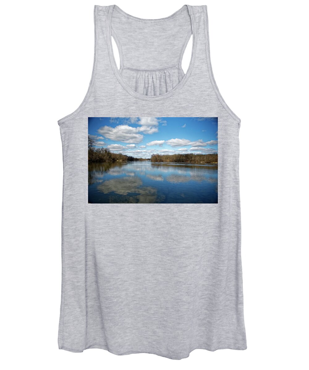 Water Women's Tank Top featuring the photograph Reflections by Peter Ponzio