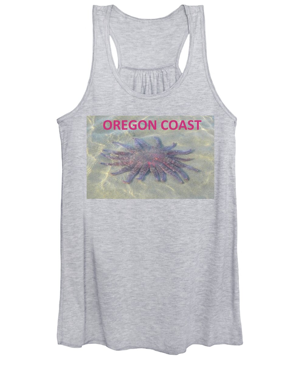 Sunflower Starfish Women's Tank Top featuring the photograph Rescued Sunflower Starfish by Gallery Of Hope 